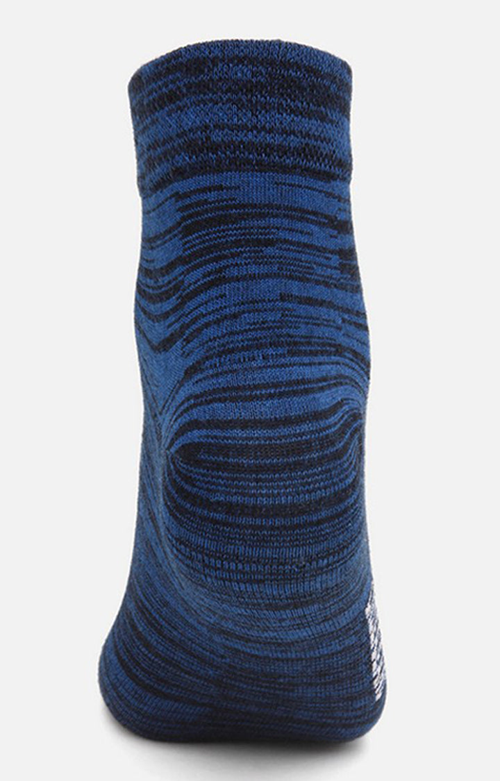 Men Premium Navy Ankle Length (Non Terry) Single Pair of Socks- UnderJeans by Spykar
