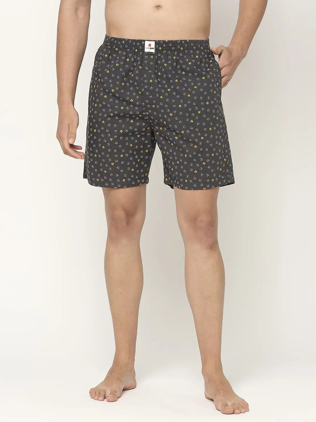 Underjeans By Spykar Men Premium Printed Cotton Boxer