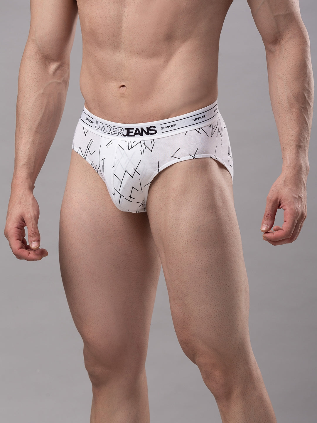 Men Premium Cotton Blend Brief Pack of 1- UnderJeans by Spykar