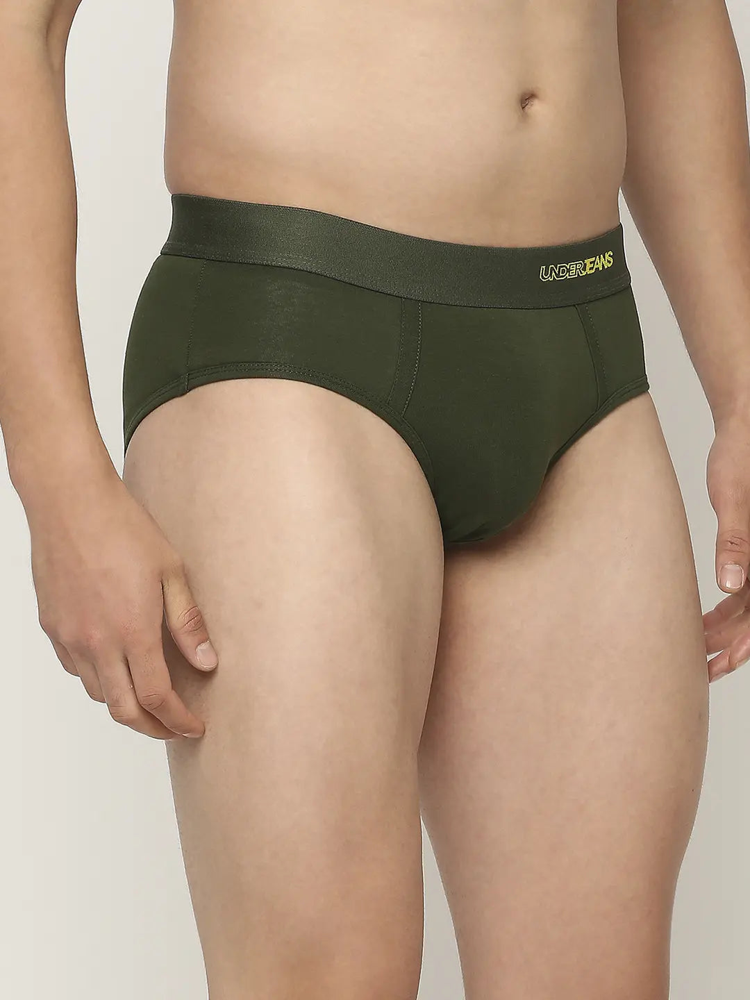 Men Premium Assorted Cotton Blend Printed Brief - Pack Of 3- Underjeans by Spykar