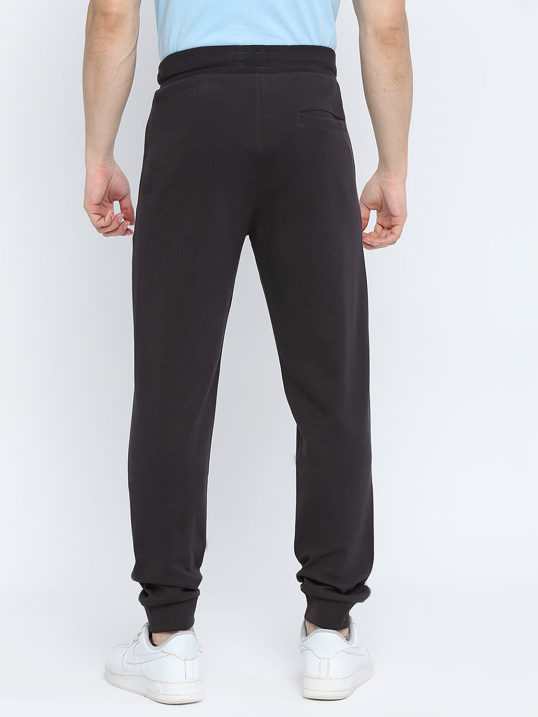 Men Premium Cotton Slate Grey Trackpant - UnderJeans by Spykar
