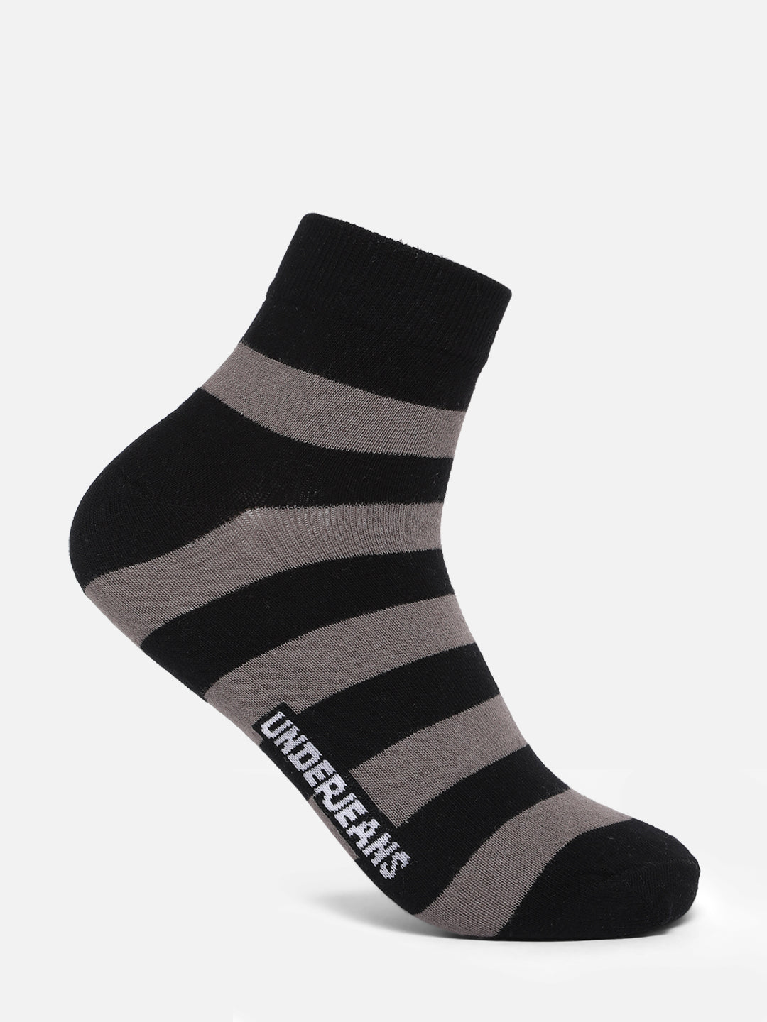 Men Premium Assorted Ankle length (Non terry) Socks Pack of 2- UnderJeans by Spykar