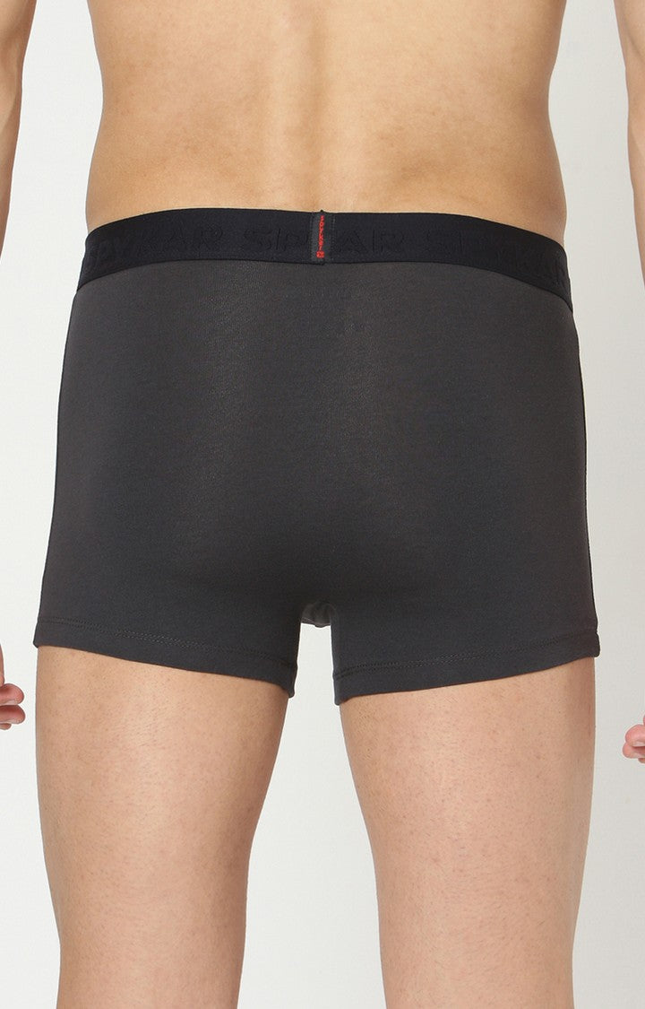 Underjeans by Spykar Men Premium Grey Cotton Blend Trunk