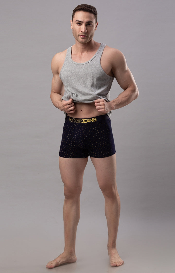 Men Premium Cotton Blend Trunk Pack of 1- UnderJeans by Spykar