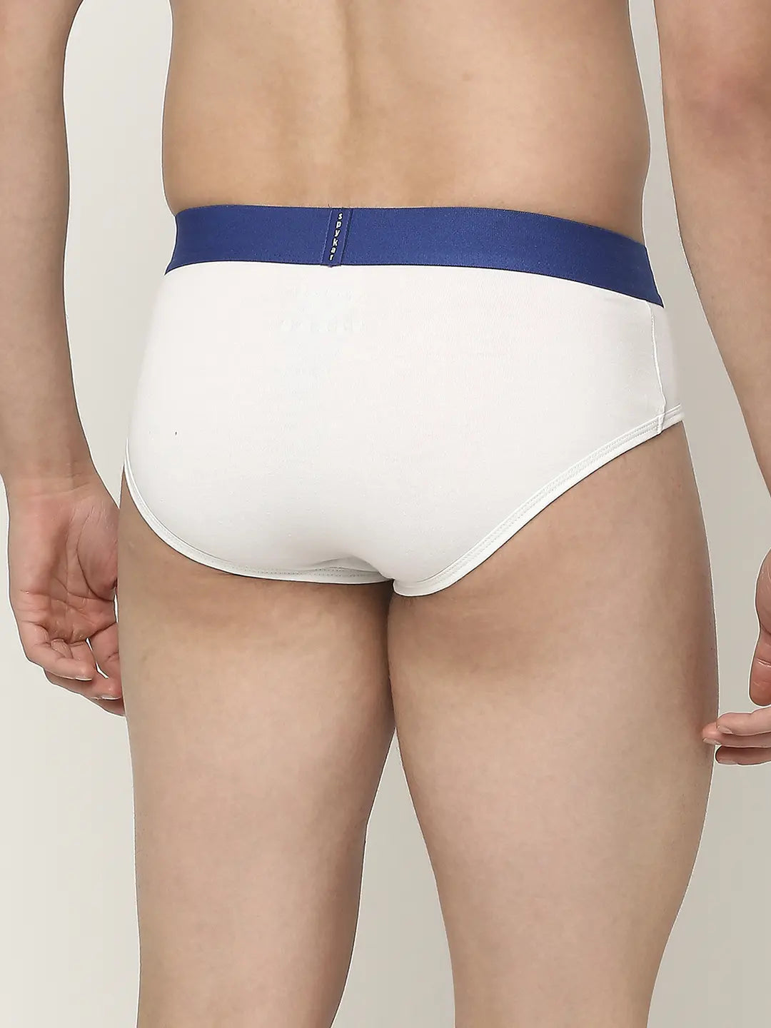Men Premium Assorted Cotton Blend Printed Brief - Pack Of 3- Underjeans by Spykar