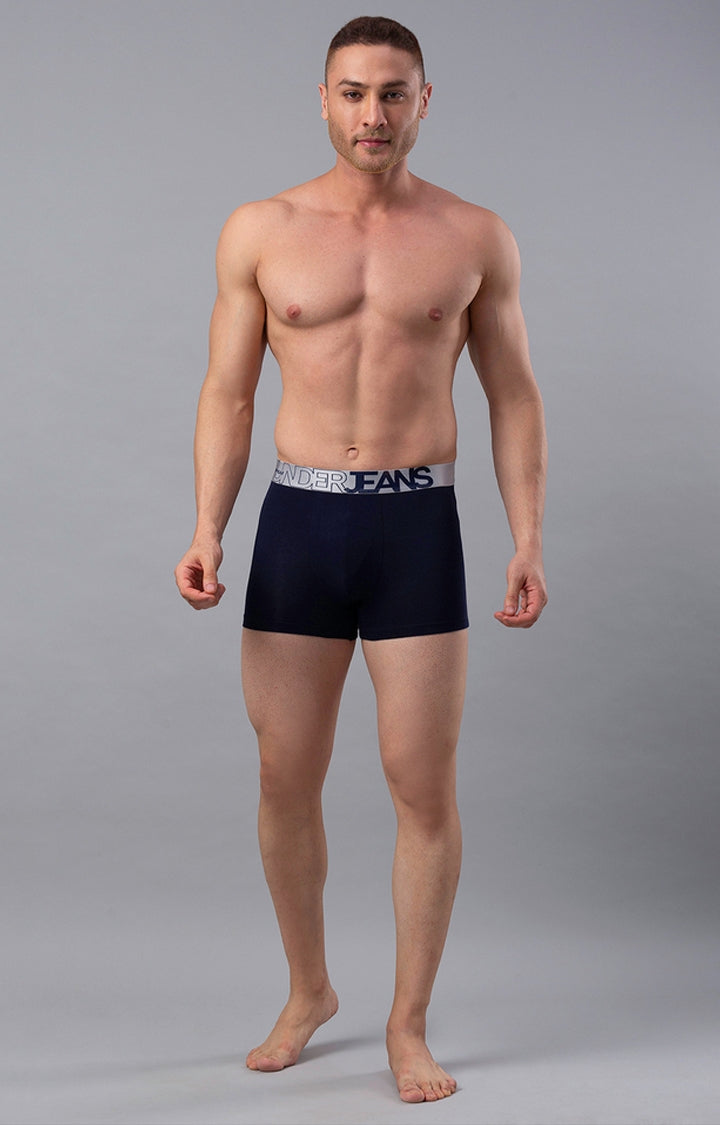 Men Premium Cotton Blend Trunk Pack of 1- UnderJeans by Spykar