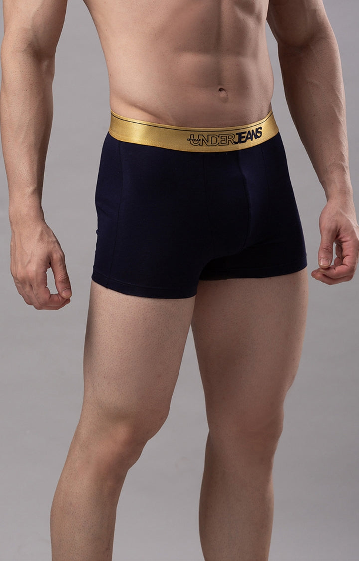 Men Premium Cotton Blend Trunk Pack of 1- UnderJeans by Spykar