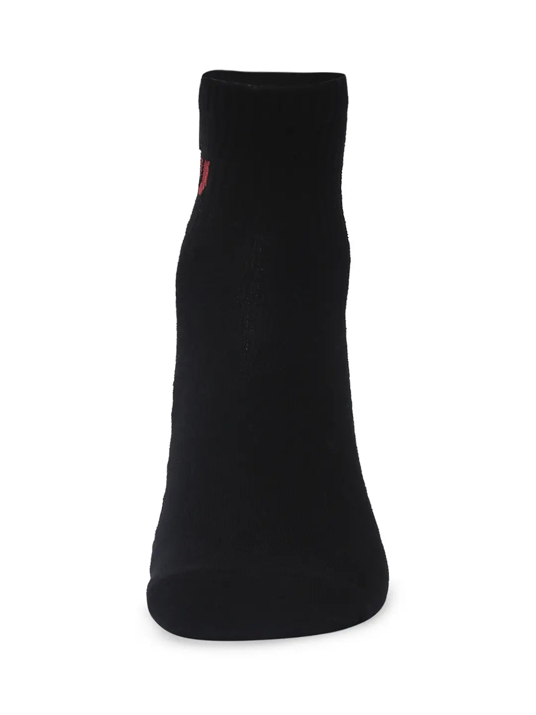 Men Grey Melange & Black Cotton Blend Ankle Length Socks - Pack Of 2 - Underjeans by Spykar