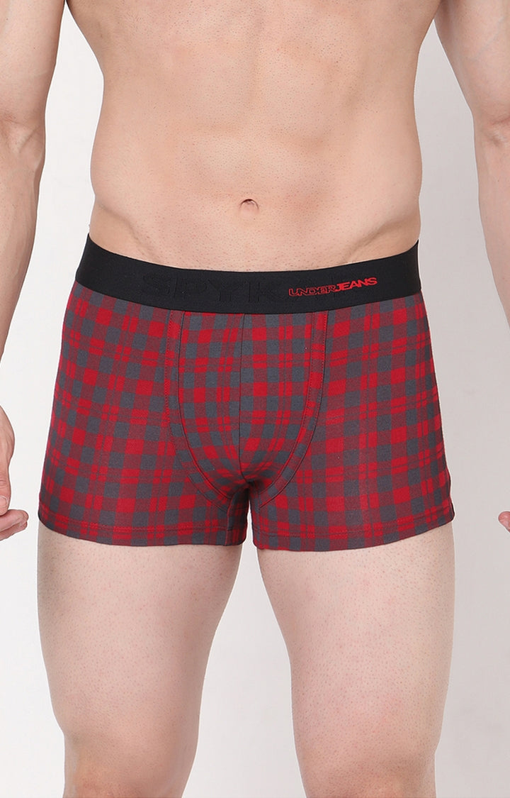 Men Premium Cotton Blend Trunk Pack of 1- UnderJeans by Spykar