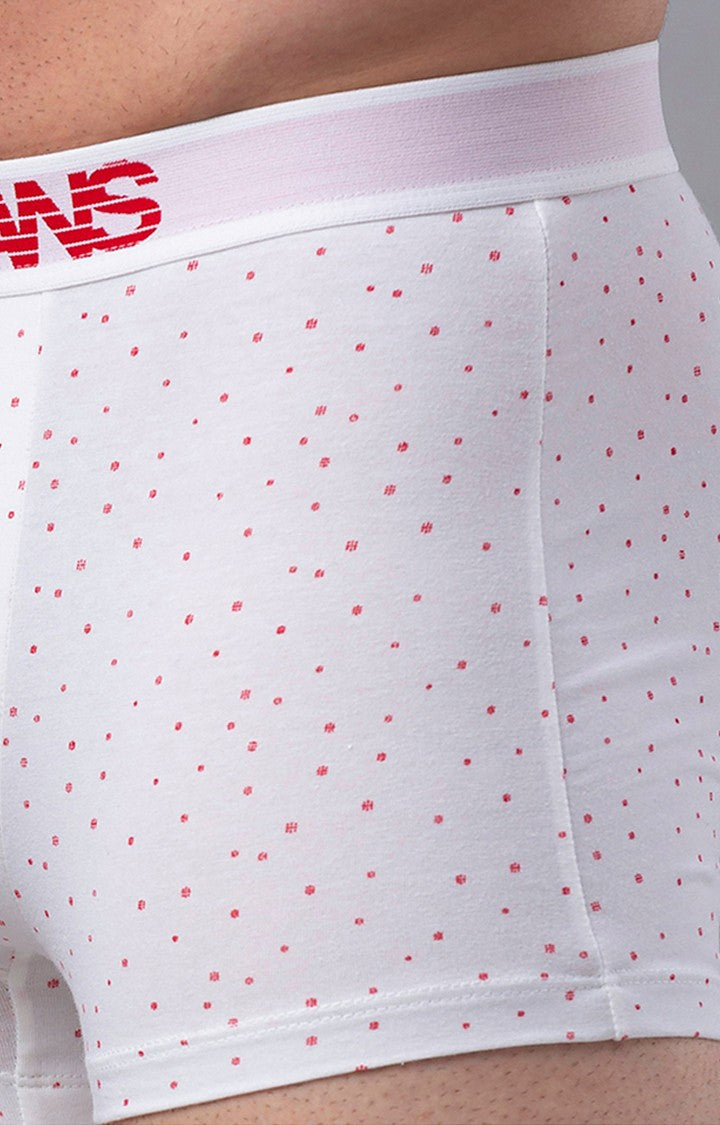 White Cotton Trunk for Men Premium - (Pack of 2)- UnderJeans by Spykar