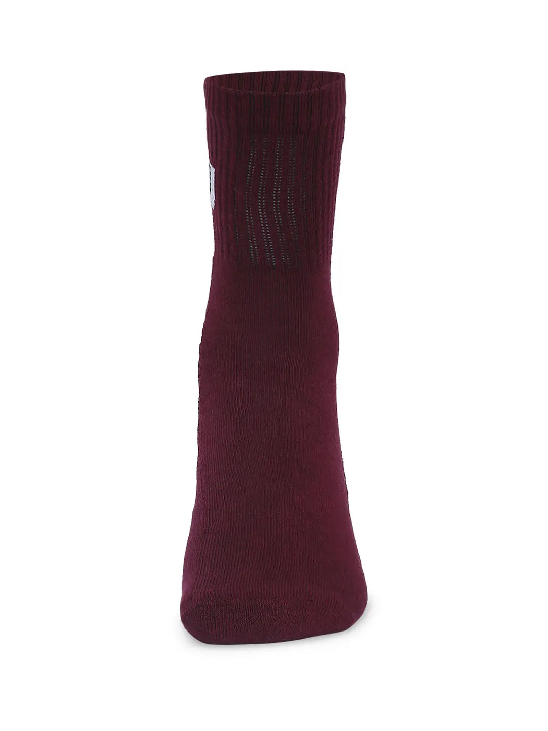 Men Navy & Maroon Cotton Blend Ankle Length Socks - Pack Of 2 - Underjeans by Spykar