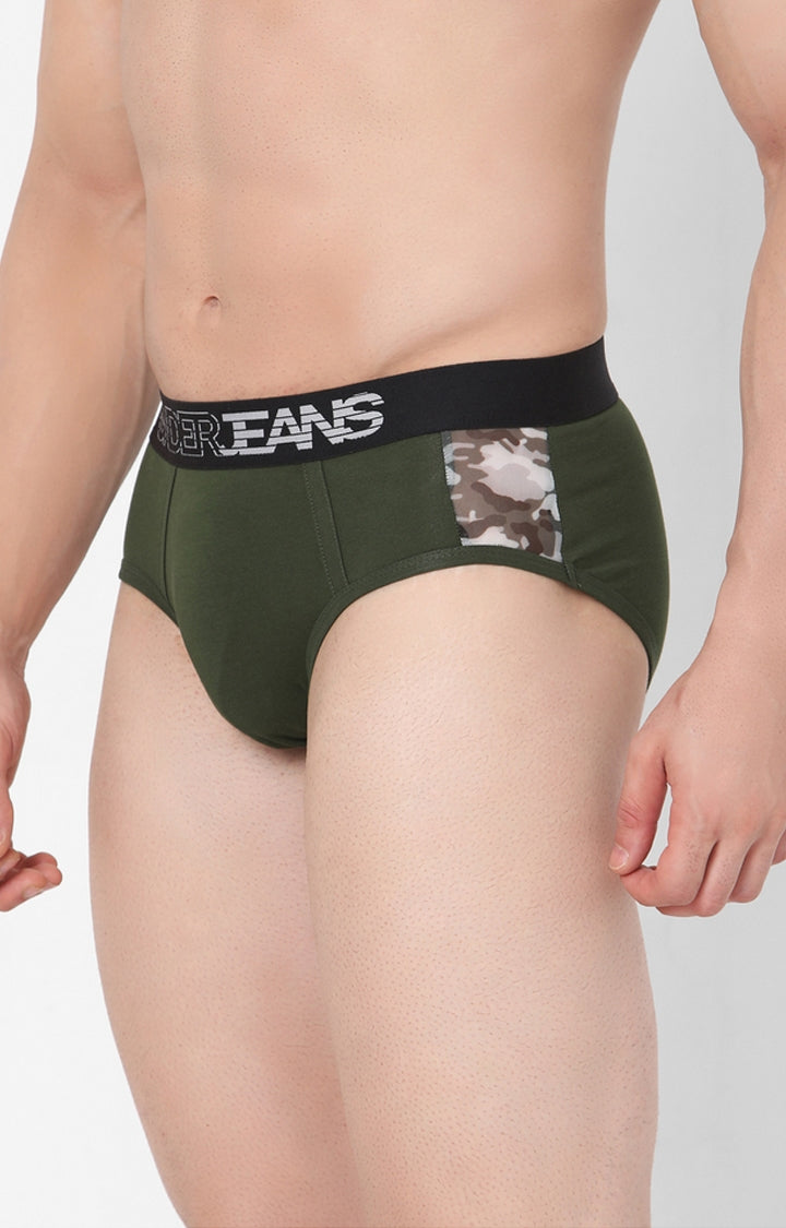 Men Premium Cotton Blend Brief (Pack of 1)- UnderJeans by Spykar
