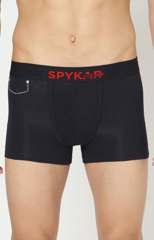 Underjeans By Spykar Men Navy Blue Trunks