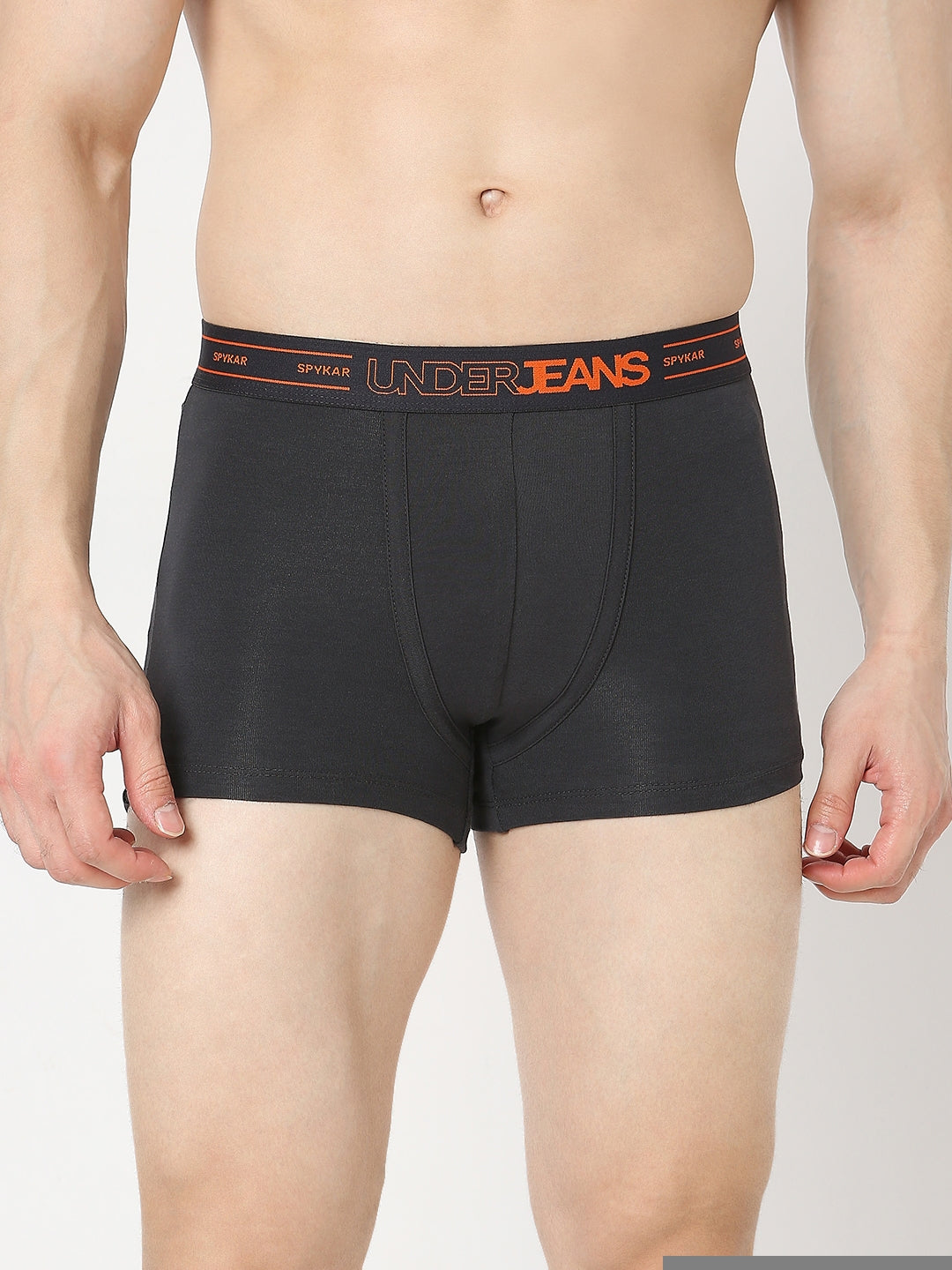 Underjeans by Spykar Men Premium Dark Grey Trunk