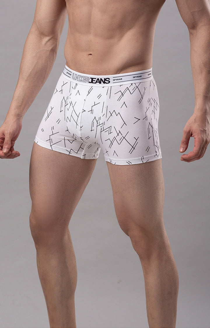 Men Premium Cotton Blend Trunk Pack of 1- UnderJeans by Spykar