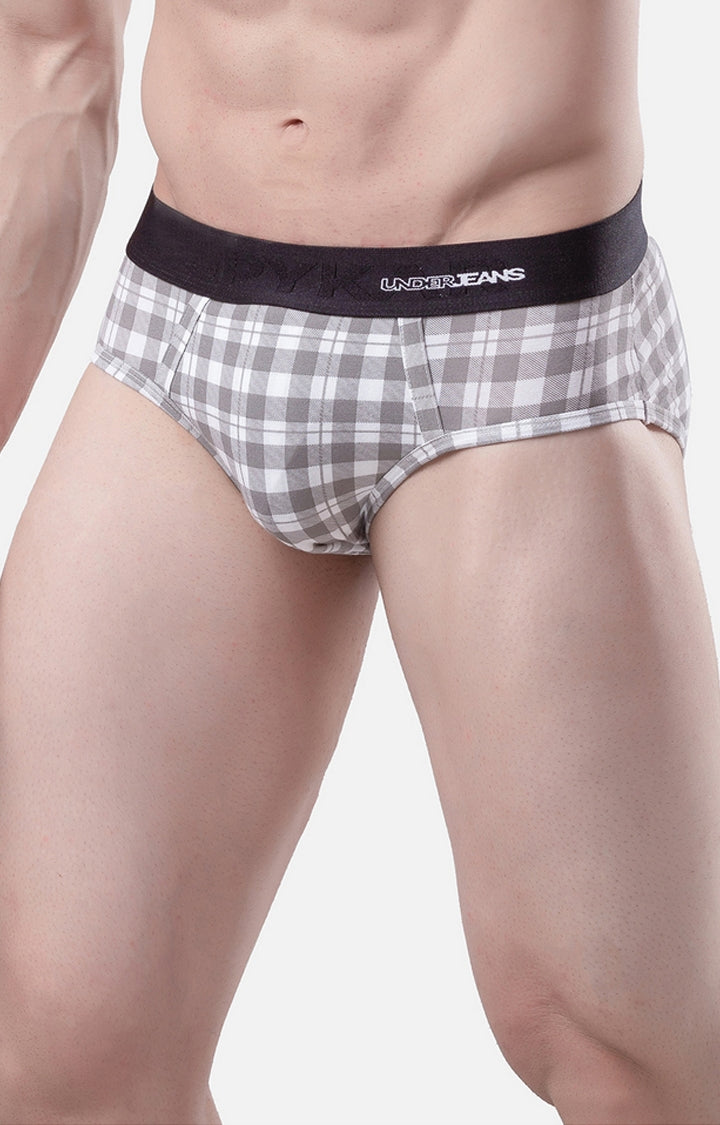 Men Premium Cotton Blend Brief Pack of 1- UnderJeans by Spykar