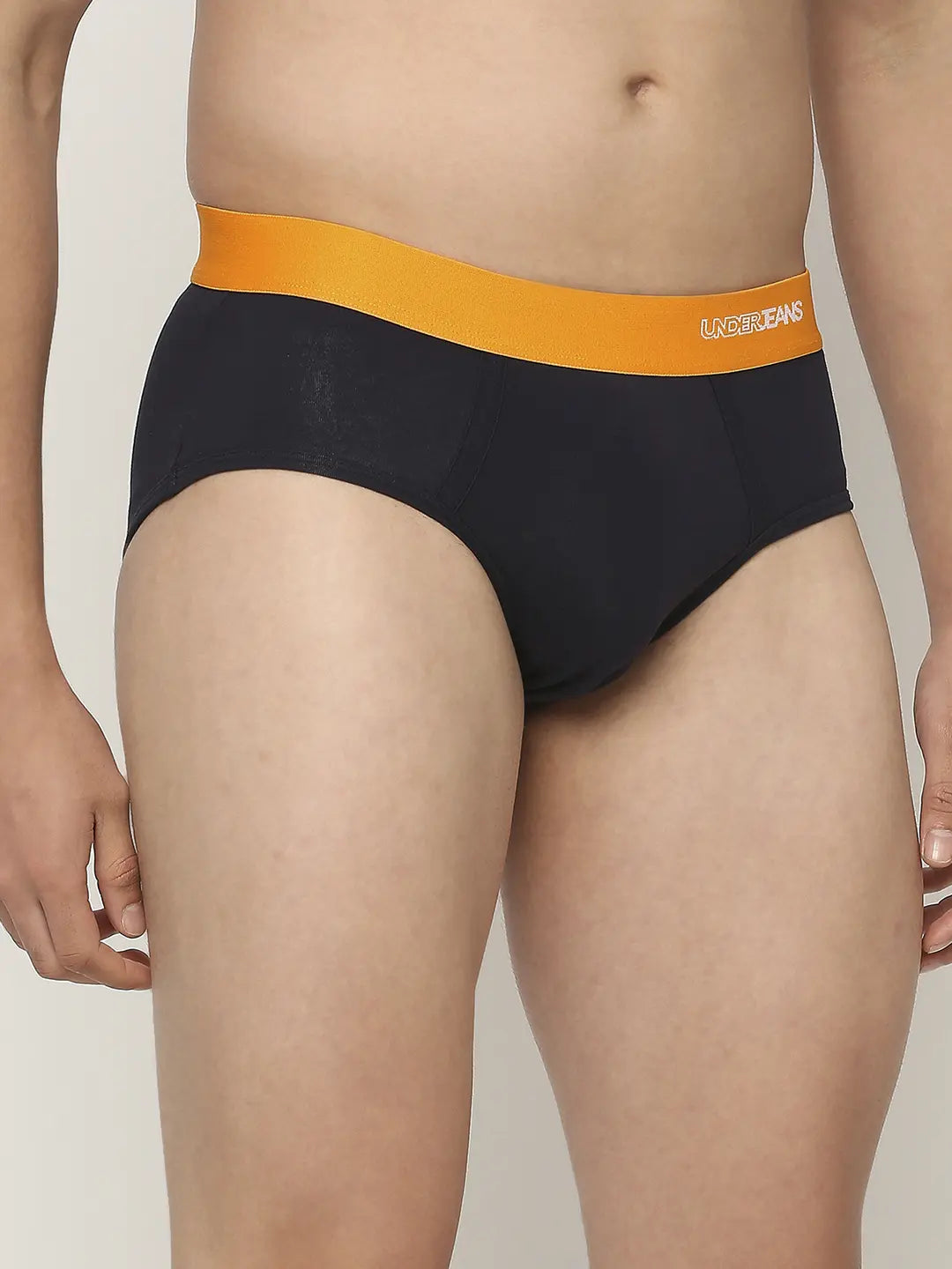 Men Premium Assorted Cotton Blend Printed Brief - Pack Of 3- Underjeans by Spykar