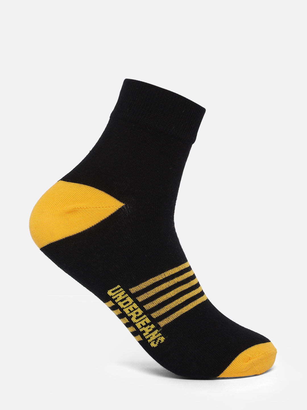 Men Premium Assorted Ankle length (Non terry) Socks Pack of 2- UnderJeans by Spykar