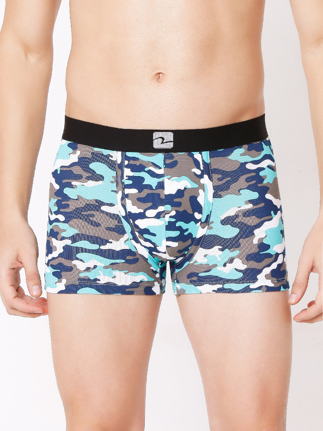 Men Premium Camo 1 & Camo 2 Cotton Blend Trunk (Pack of 2)- UnderJeans by Spykar