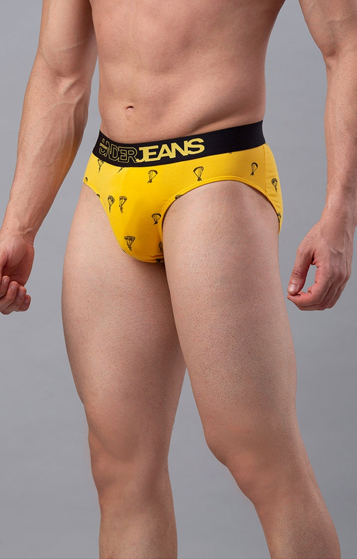 Men Premium Cotton Blend Brief Pack of 1- UnderJeans by Spykar