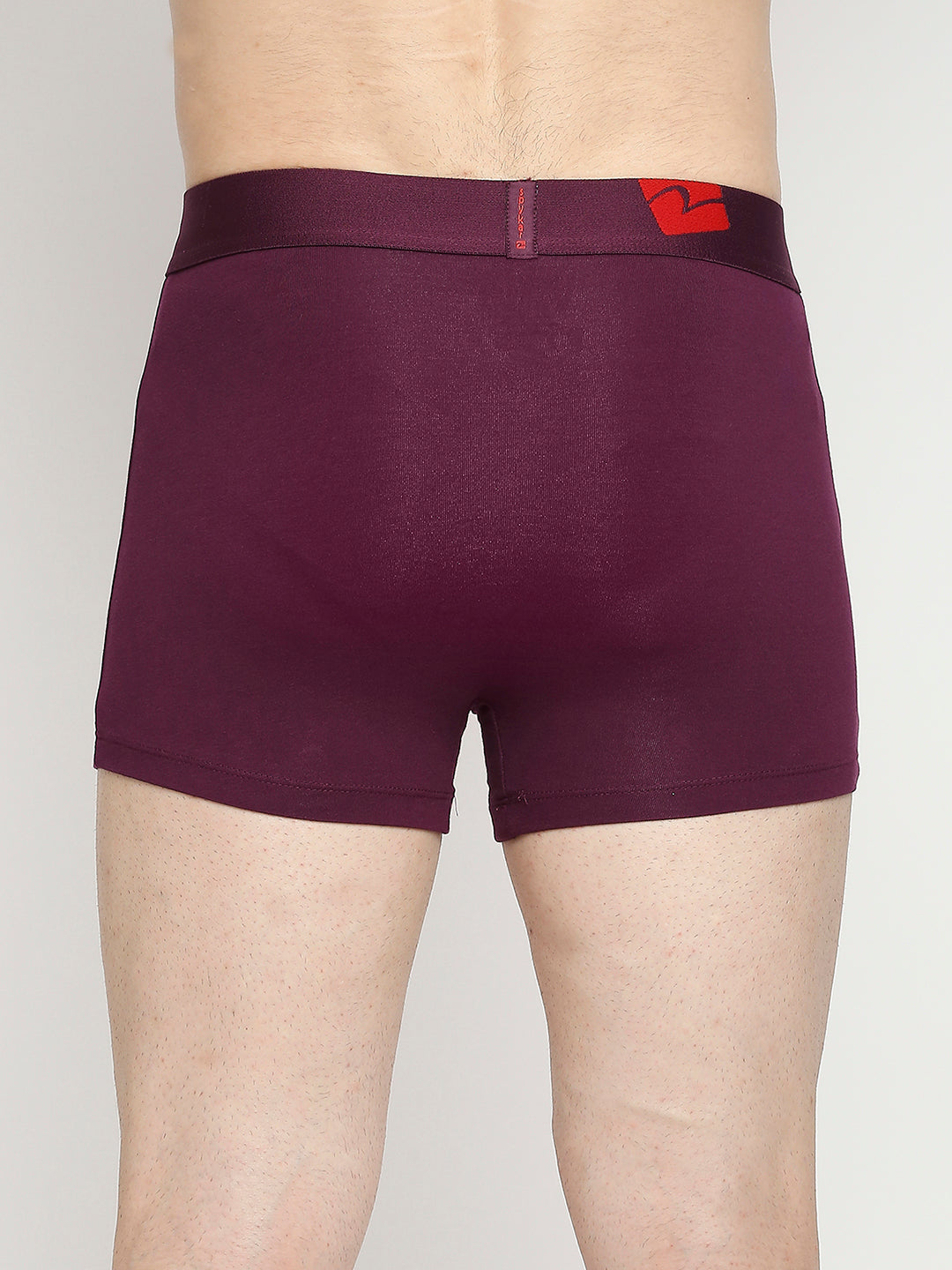Men Premium Cotton Blend Purple Trunk- UnderJeans by Spykar