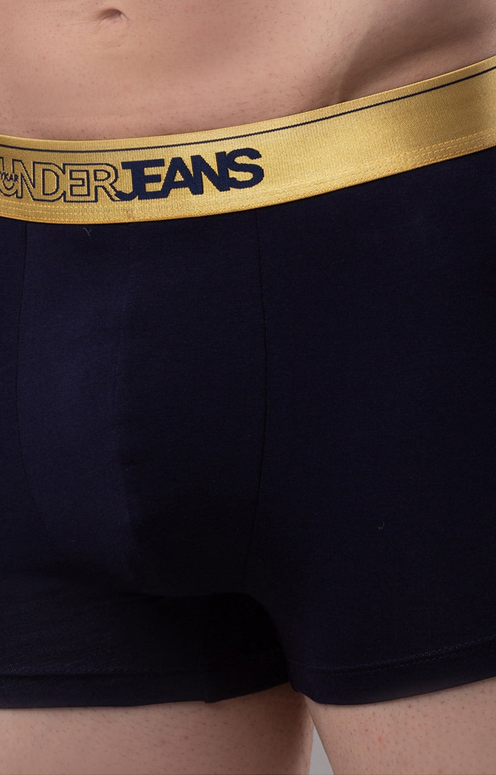 Men Premium Cotton Blend Trunk Pack of 1- UnderJeans by Spykar