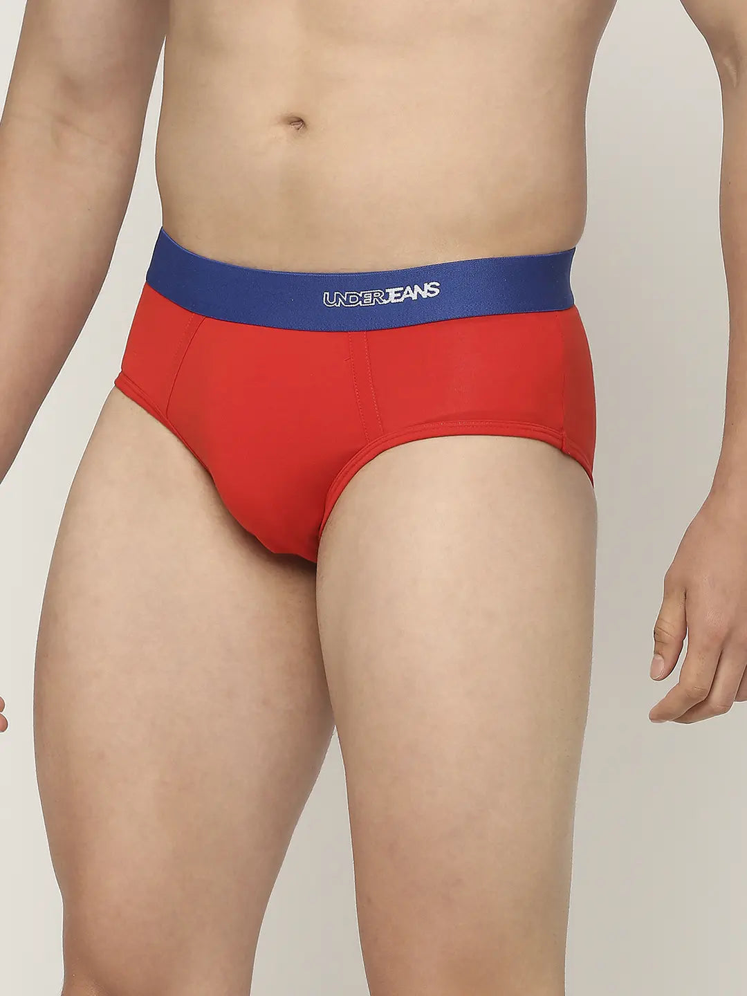 Men Premium Assorted Cotton Blend Printed Brief - Pack Of 3- Underjeans by Spykar
