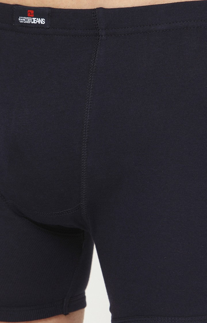 Men Premium Cotton Blend Navy Trunk - (Pack of 2)- UnderJeans by Spykar
