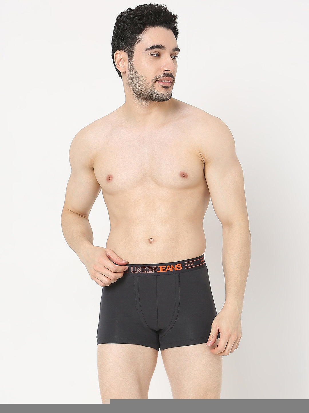 Underjeans by Spykar Men Premium Dark Grey Trunk