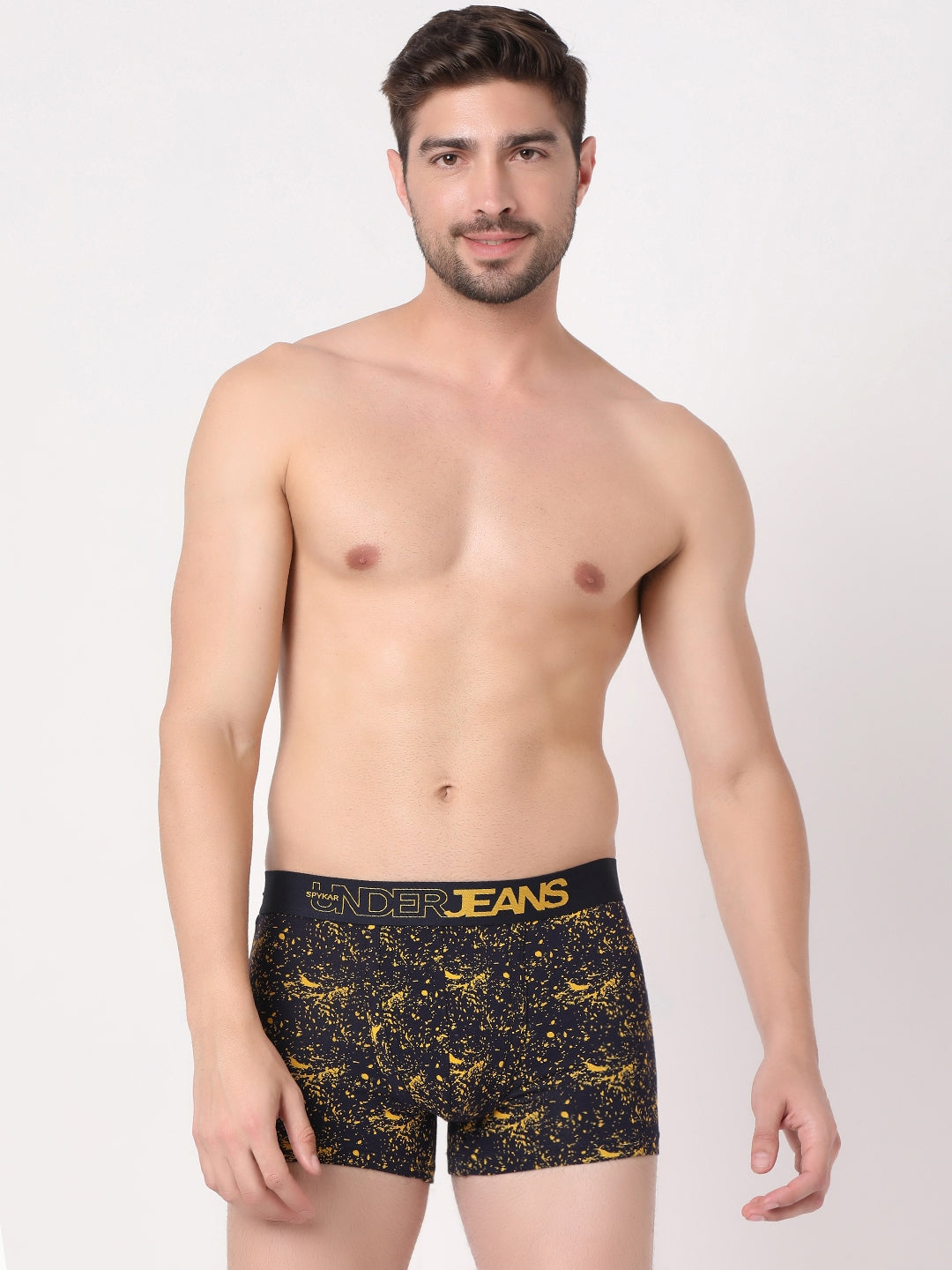 Men Premium Cotton Blend Trunk Pack of 2- UnderJeans by Spykar