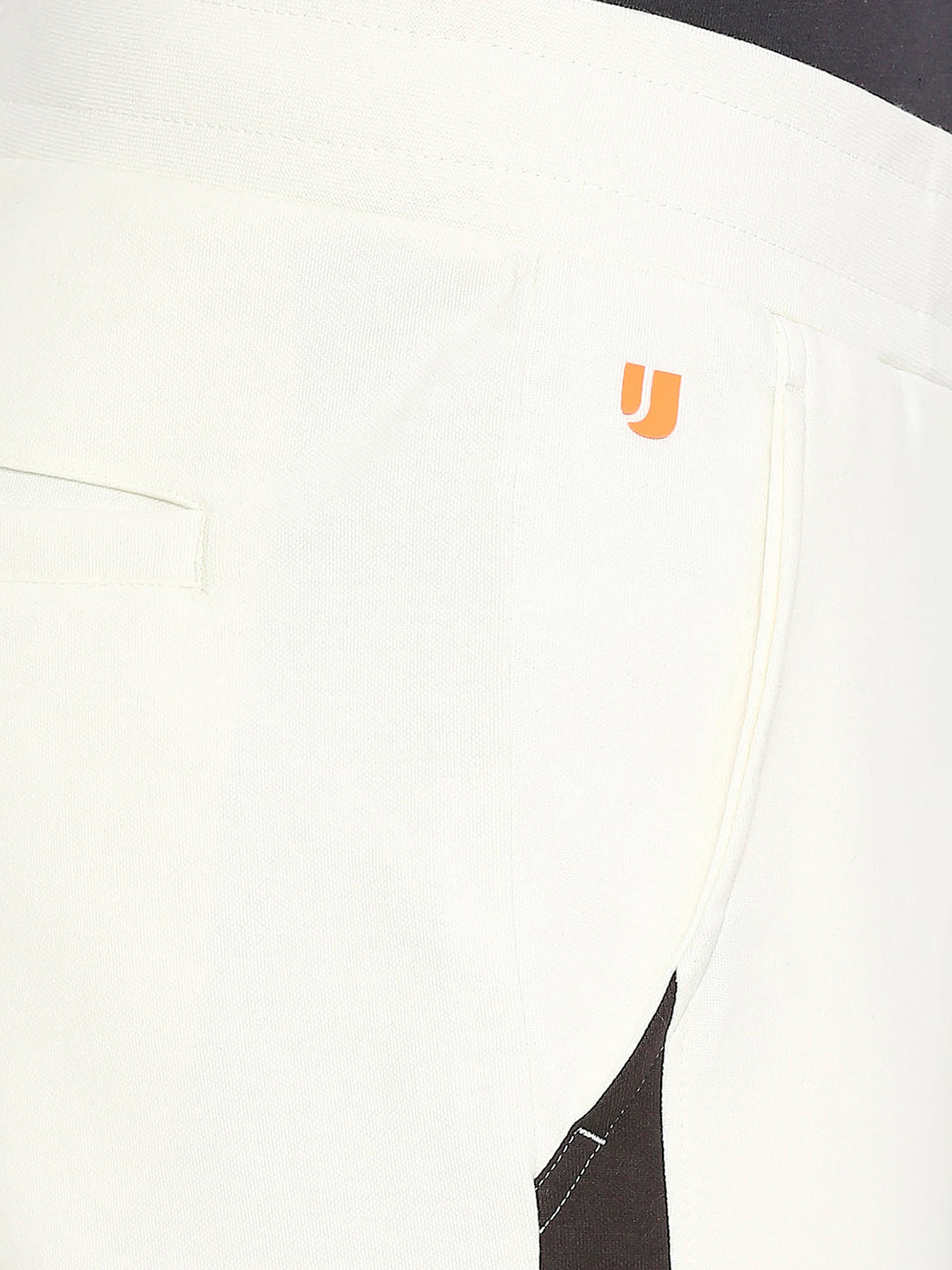 Men Premium Cotton Ecru Trackpant - UnderJeans by Spykar