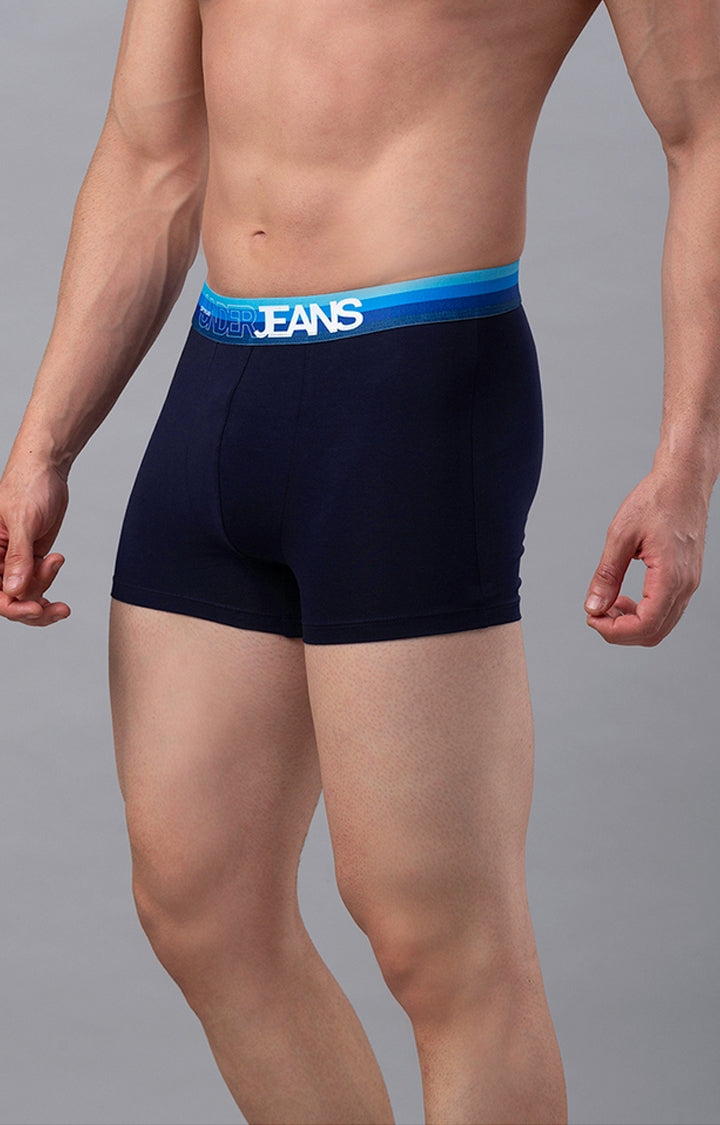 Men Premium Cotton Blend Trunk Pack of 1- UnderJeans by Spykar