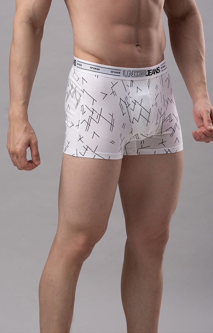 Men Premium Cotton Blend Trunk Pack of 1- UnderJeans by Spykar