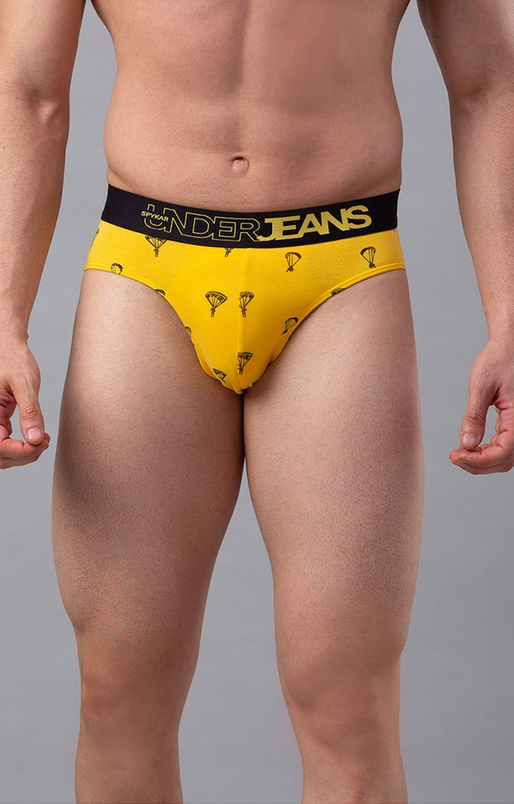 Men Premium Cotton Blend Brief Pack of 1- UnderJeans by Spykar