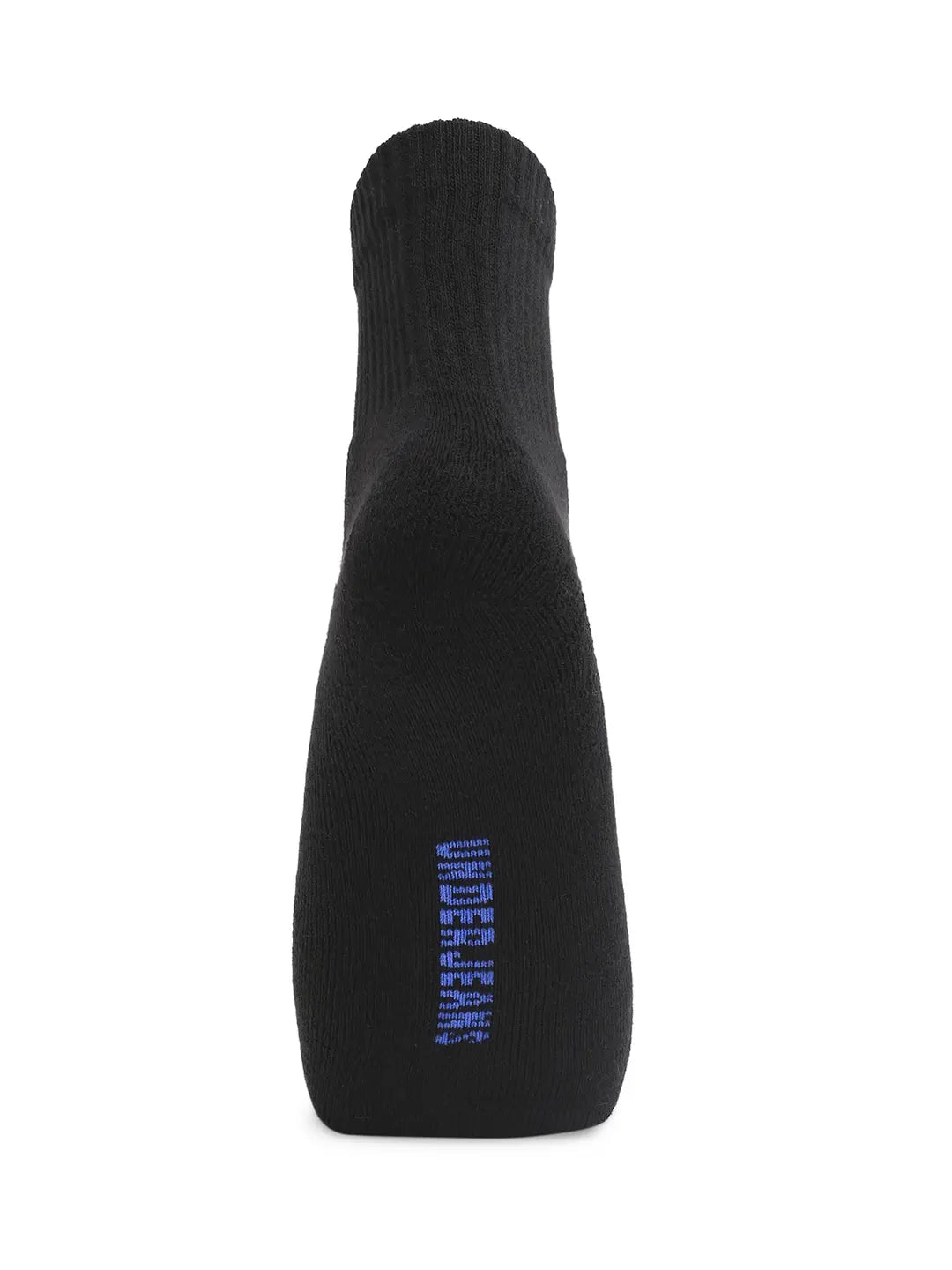 Men Premium Black Cotton Socks - Pack Of 3- UnderJeans by Spykar