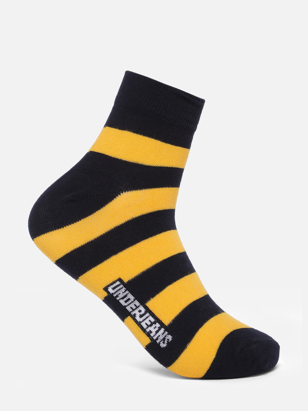 Men Premium Assorted Ankle length (Non terry) Socks Pack of 2- UnderJeans by Spykar