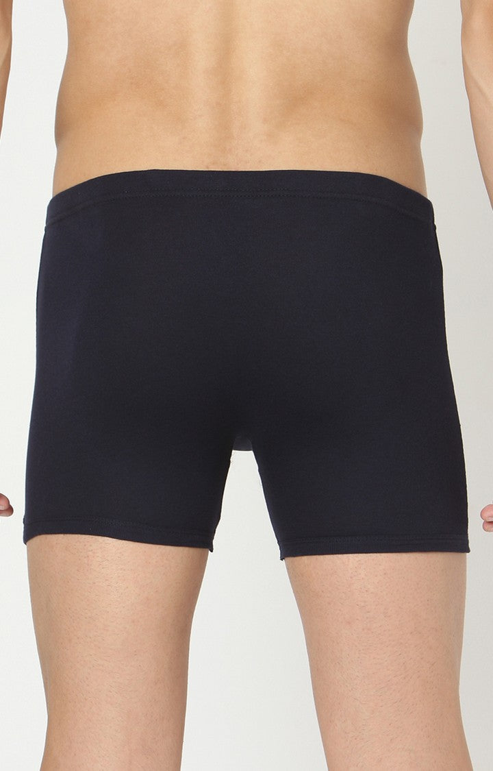 Men Premium Cotton Blend Navy Trunk - (Pack of 2)- UnderJeans by Spykar