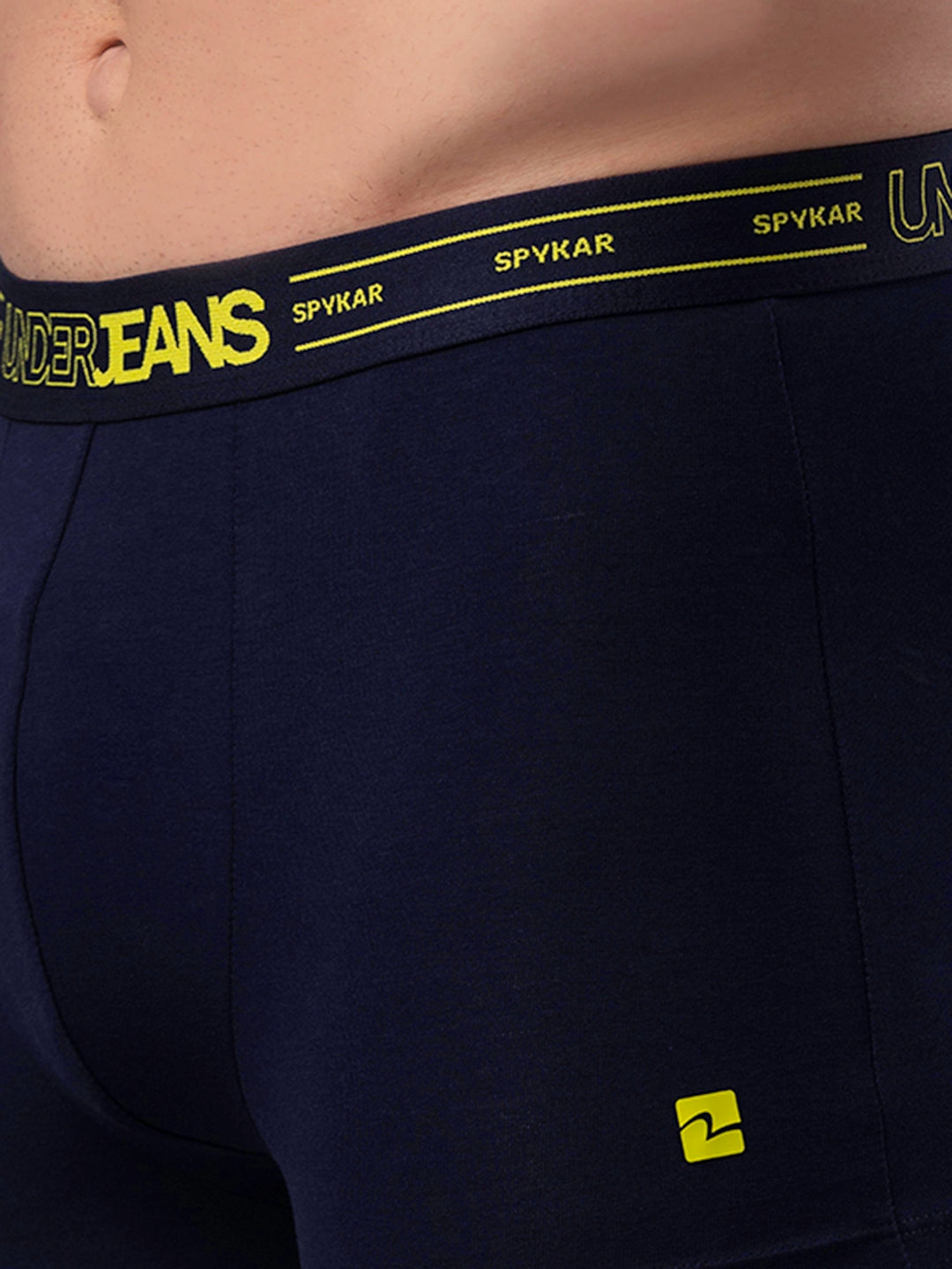 Men Premium Cotton Blend Trunk Pack of 2- UnderJeans by Spykar
