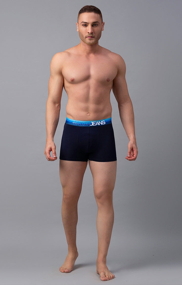 Men Premium Cotton Blend Trunk Pack of 1- UnderJeans by Spykar