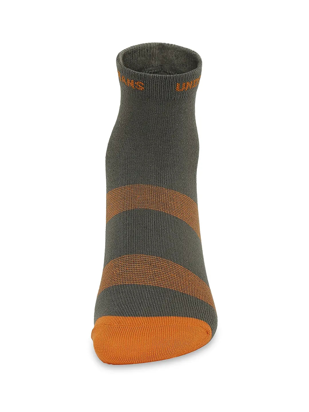 Men Premium Dark Grey & Navy Ankle Length Socks - Pack Of 2- Underjeans by Spykar