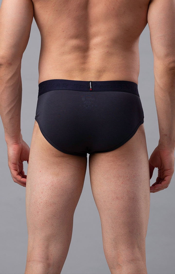 Men Premium Cotton Blend Brief Pack of 2- UnderJeans by Spykar