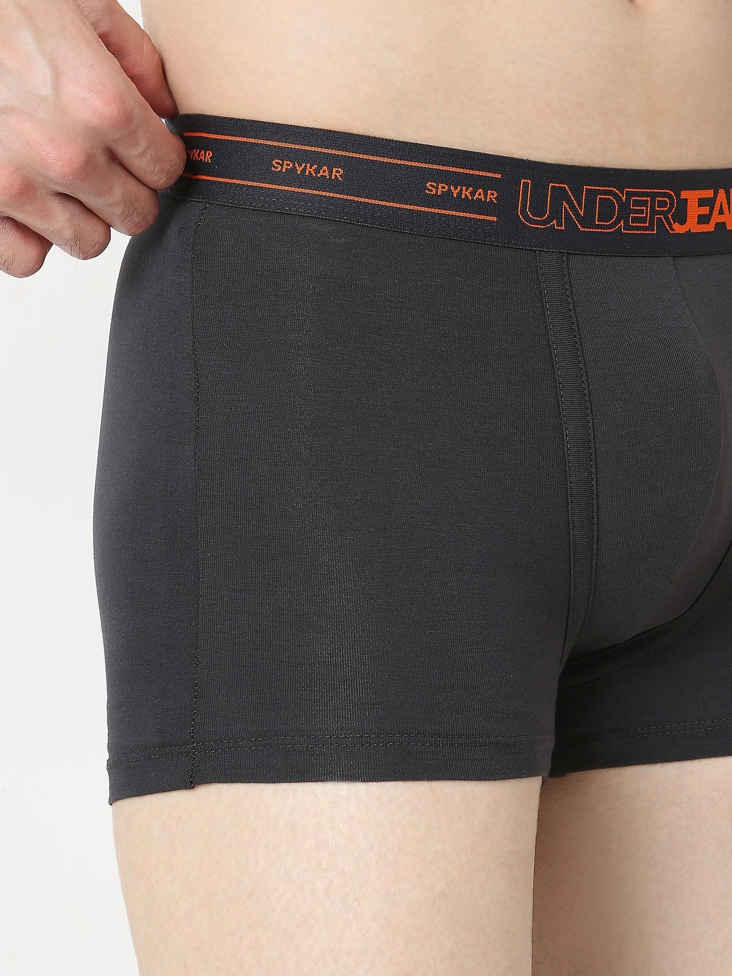 Underjeans by Spykar Men Premium Dark Grey Trunk