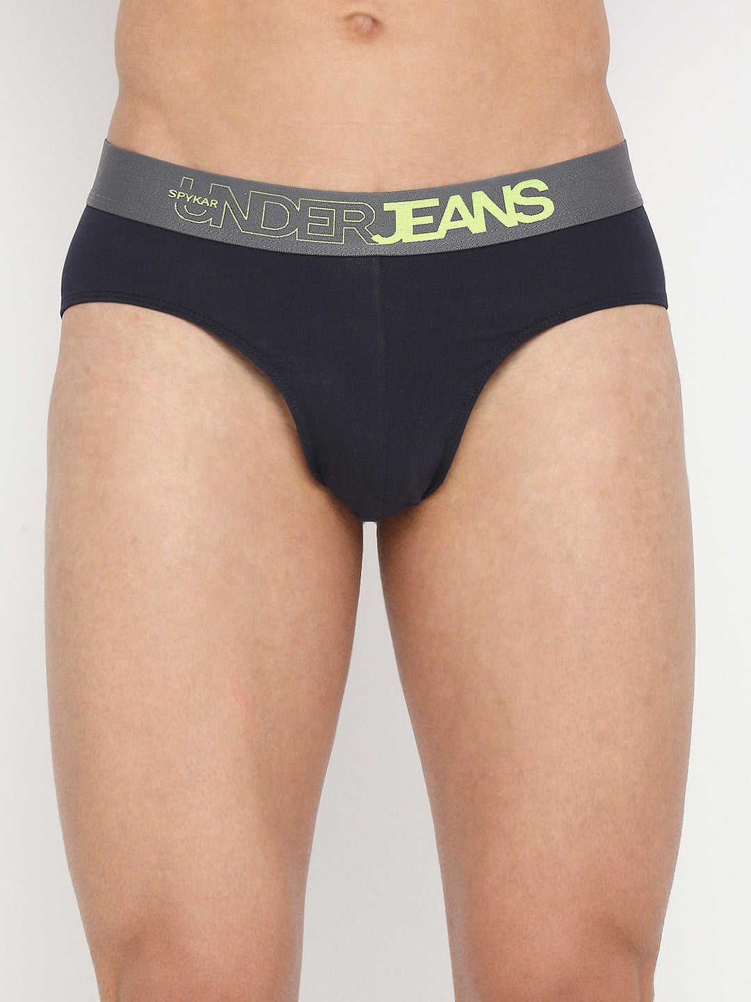 Underjeans by Spykar Men Premium Assorted Cotton Blend Brief Pack of 2