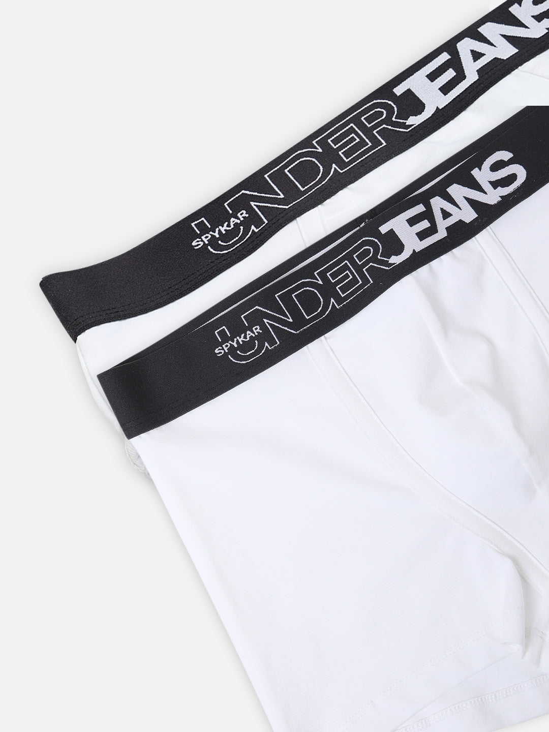 Underjeans by Spykar Men Premium White Trunk Pack of 2