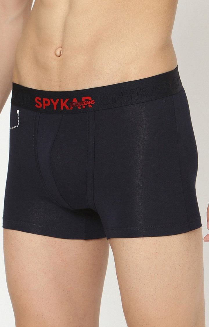Underjeans By Spykar Men Navy Blue Trunks