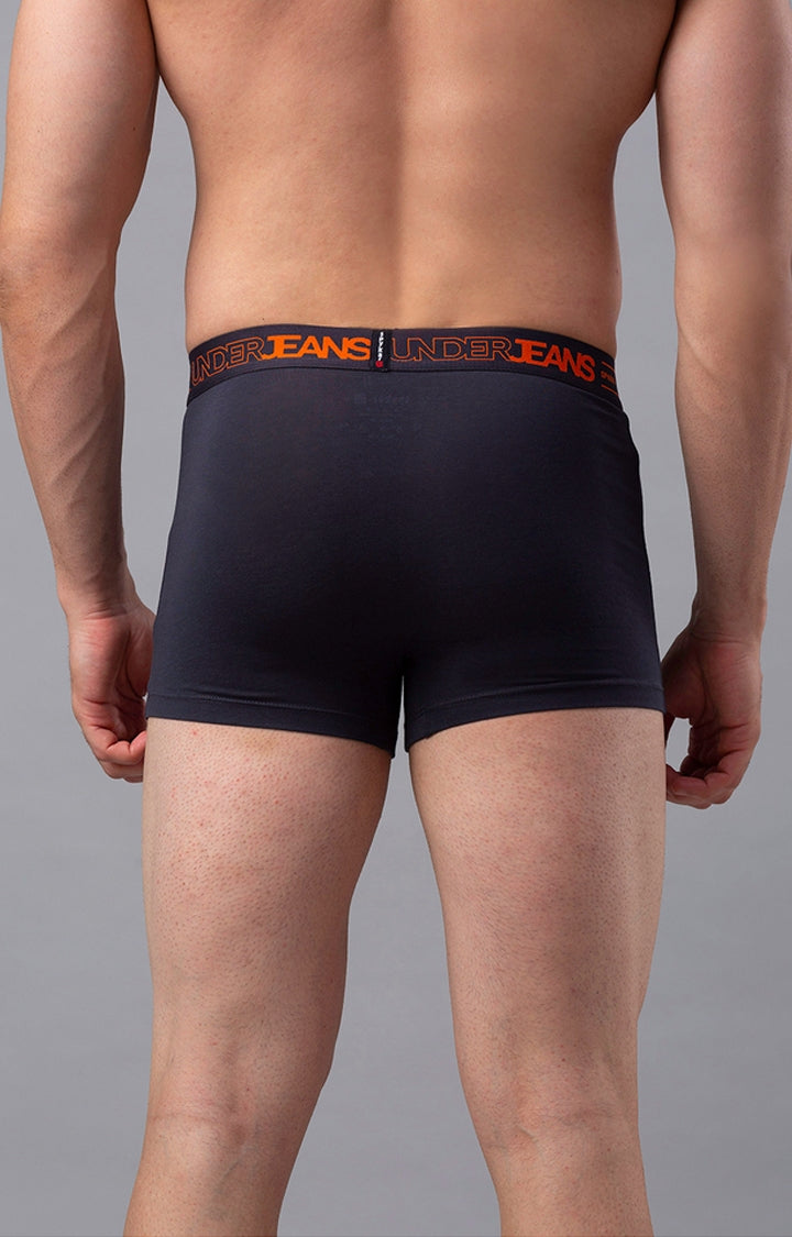 Men Premium Cotton Blend Trunk Pack of 2- UnderJeans by Spykar