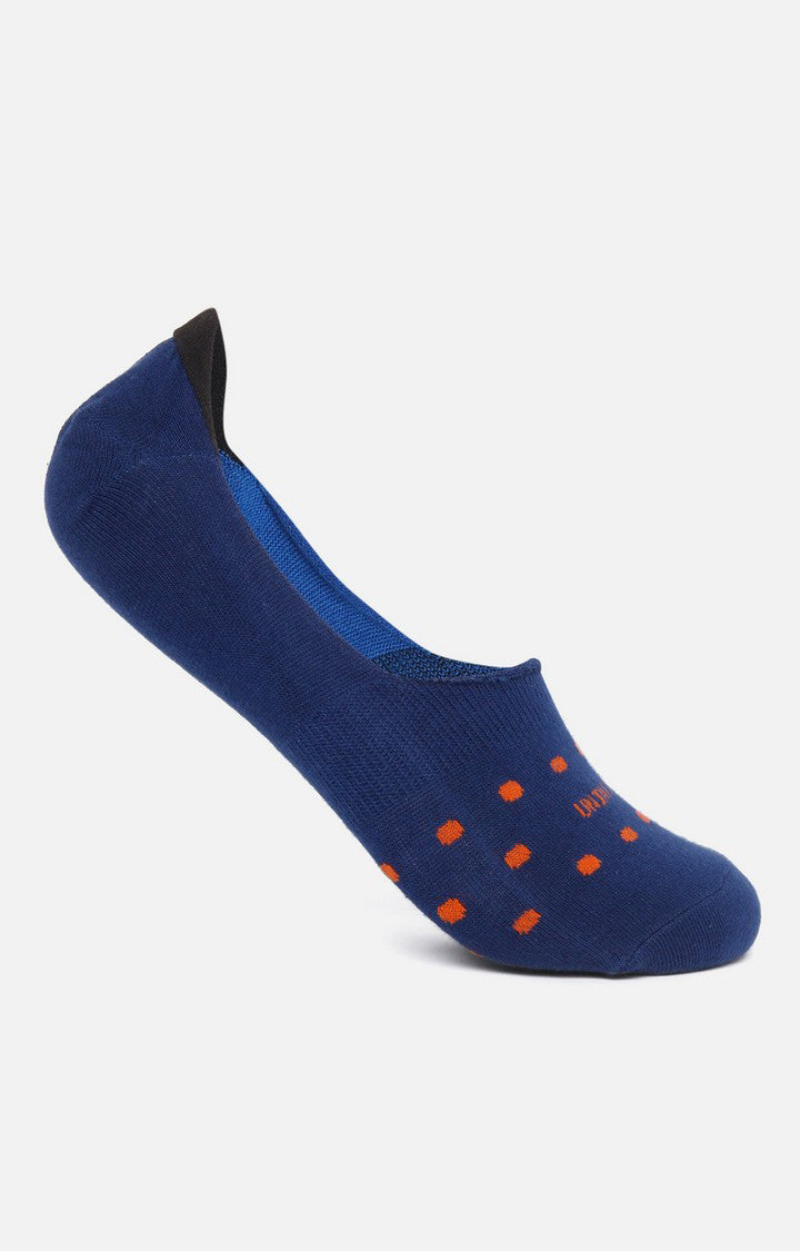 Men Premium Grey Blue Navy No Show (Pack of 3) Socks- UnderJeans by Spykar