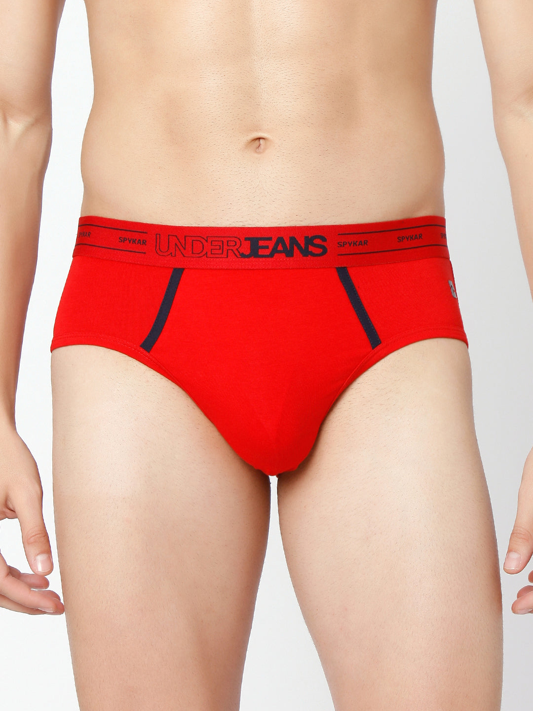 Underjeans by Spykar Men Premium Assorted Cotton Blend Brief (Pack of 2)