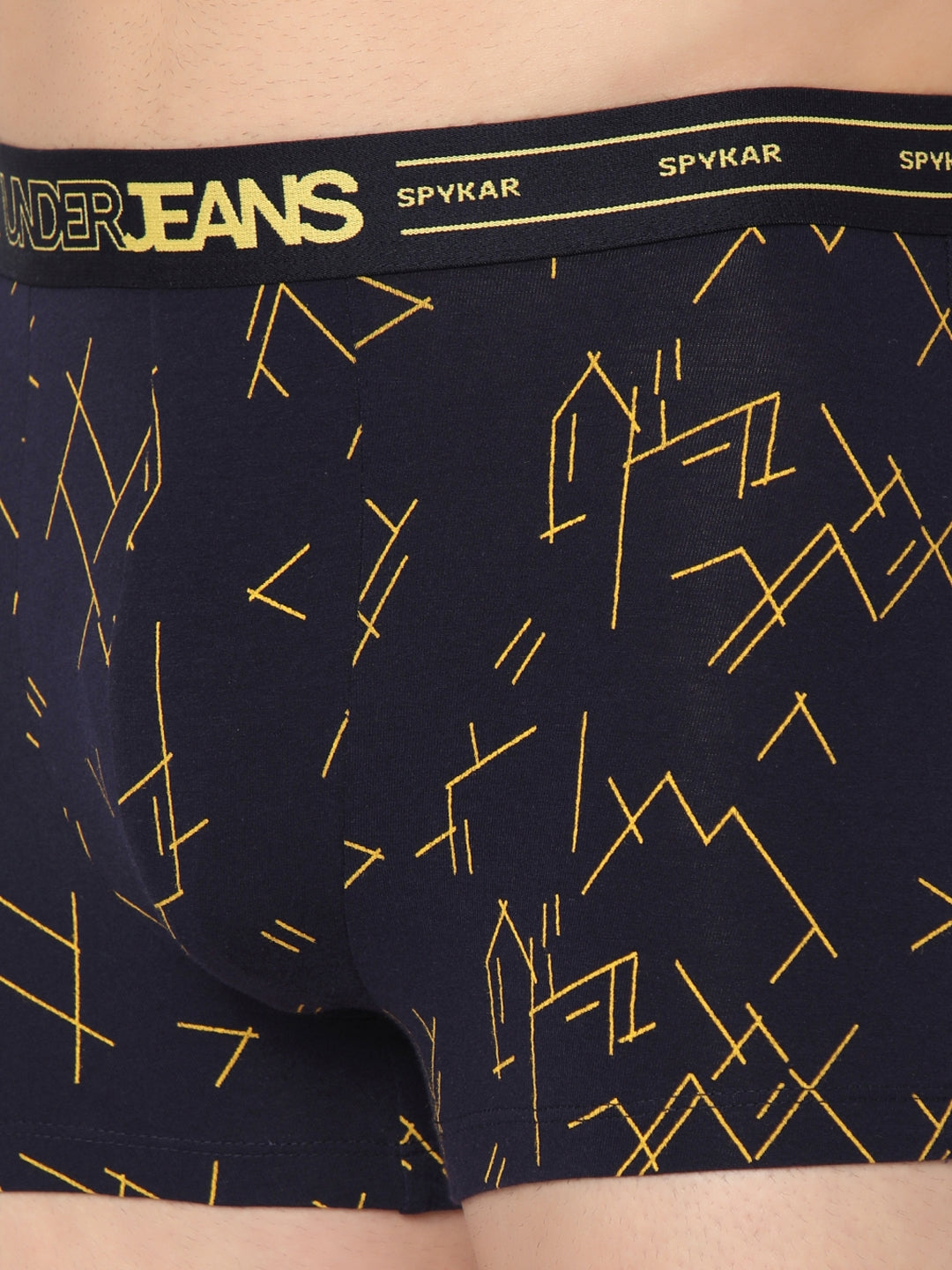 Men Premium Cotton Blend Trunk Pack of 2- UnderJeans by Spykar