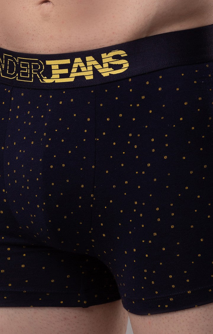 Underjeans by Spykar Men Premium Navy Cotton Blend Trunk